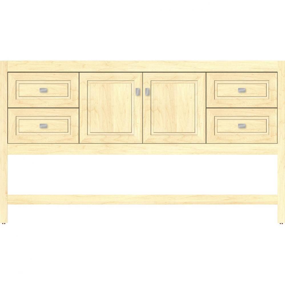 60 X 18.5 X 34.5 Alki Spa Vanity Ogee Miter Nat Maple Sb