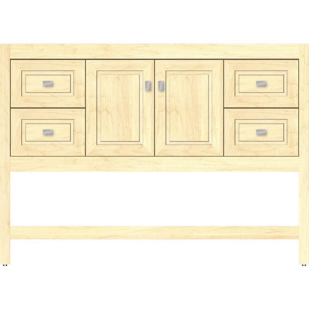 48 X 18.5 X 34.5 Alki Spa Vanity Ogee Miter Nat Maple Sb