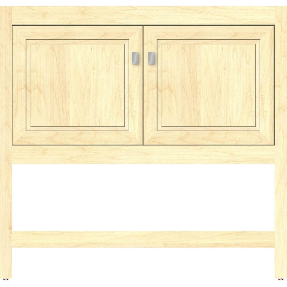 36 X 18.5 X 34.5 Alki Spa Vanity Ogee Miter Nat Maple Std