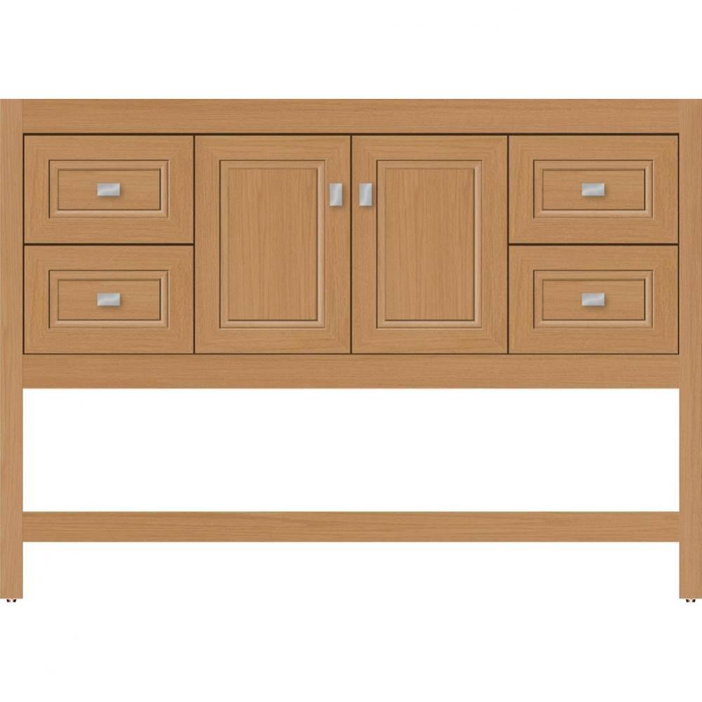 48 X 21 X 34.5 Alki Spa Vanity Ogee Miter Nat Oak Sb