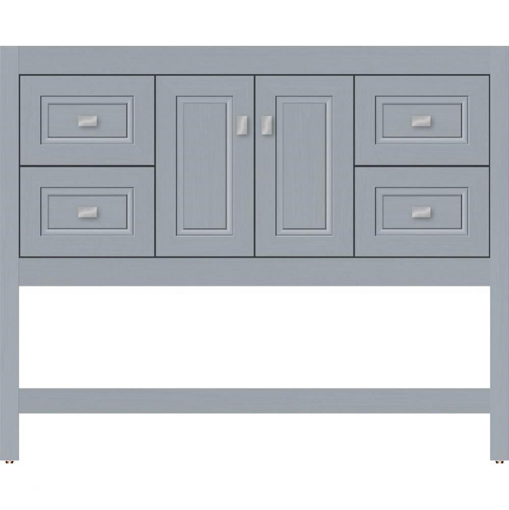 42 X 21 X 34.5 Alki Spa Vanity Ogee Miter Silver Oak Sb