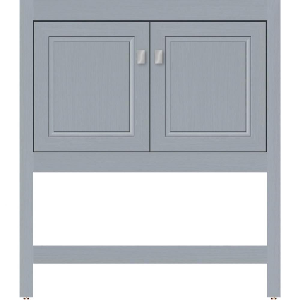 30 X 21 X 34.5 Alki Spa Vanity Ogee Miter Silver Oak Std
