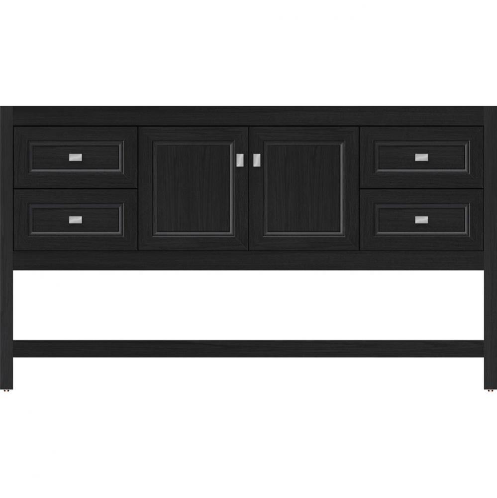 60 X 21 X 34.5 Alki Spa Vanity Ogee Miter Midnight Oak Sb