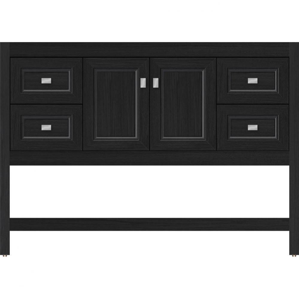 48 X 18.5 X 34.5 Alki Spa Vanity Ogee Miter Midnight Oak Sb