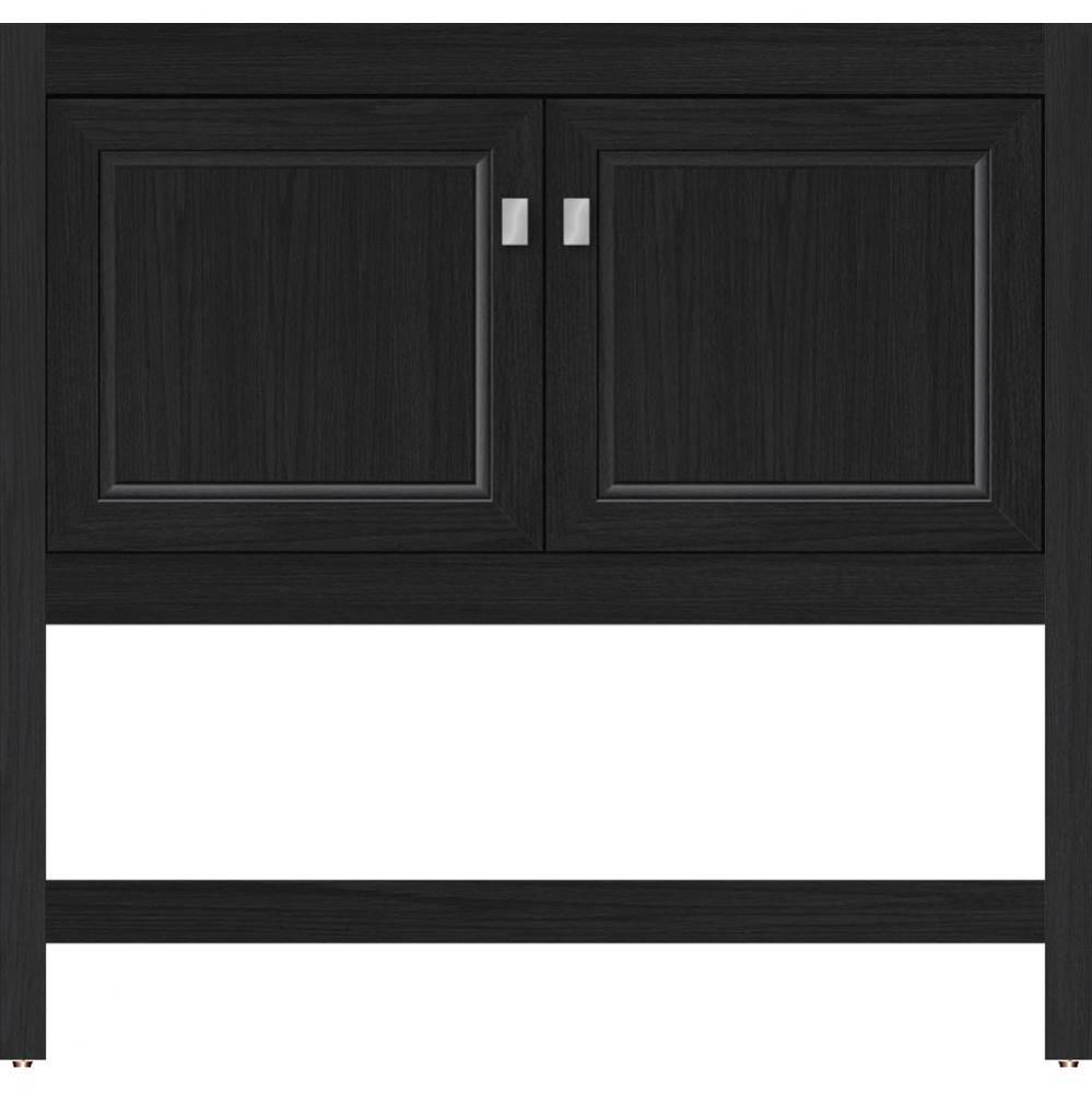 36 X 21 X 34.5 Alki Spa Vanity Ogee Miter Midnight Oak Std