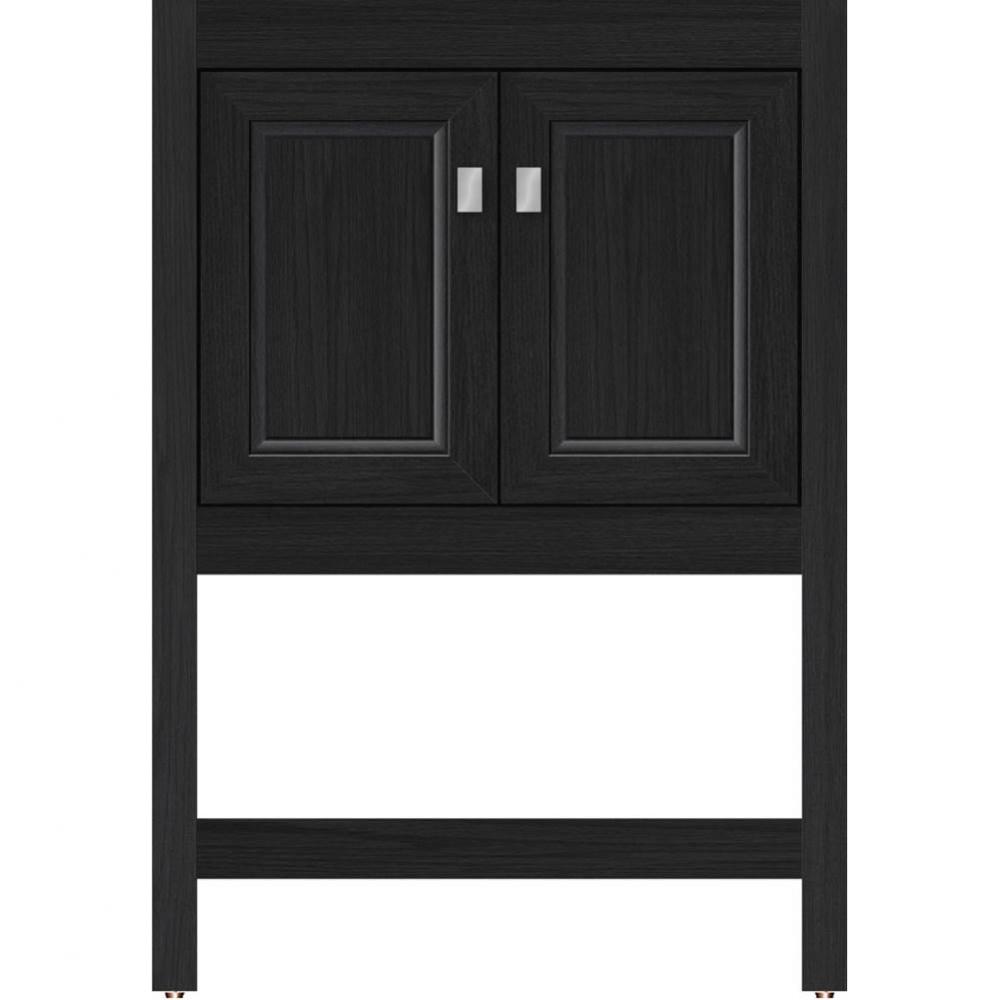 24 X 18.5 X 34.5 Alki Spa Vanity Ogee Miter Midnight Oak Std