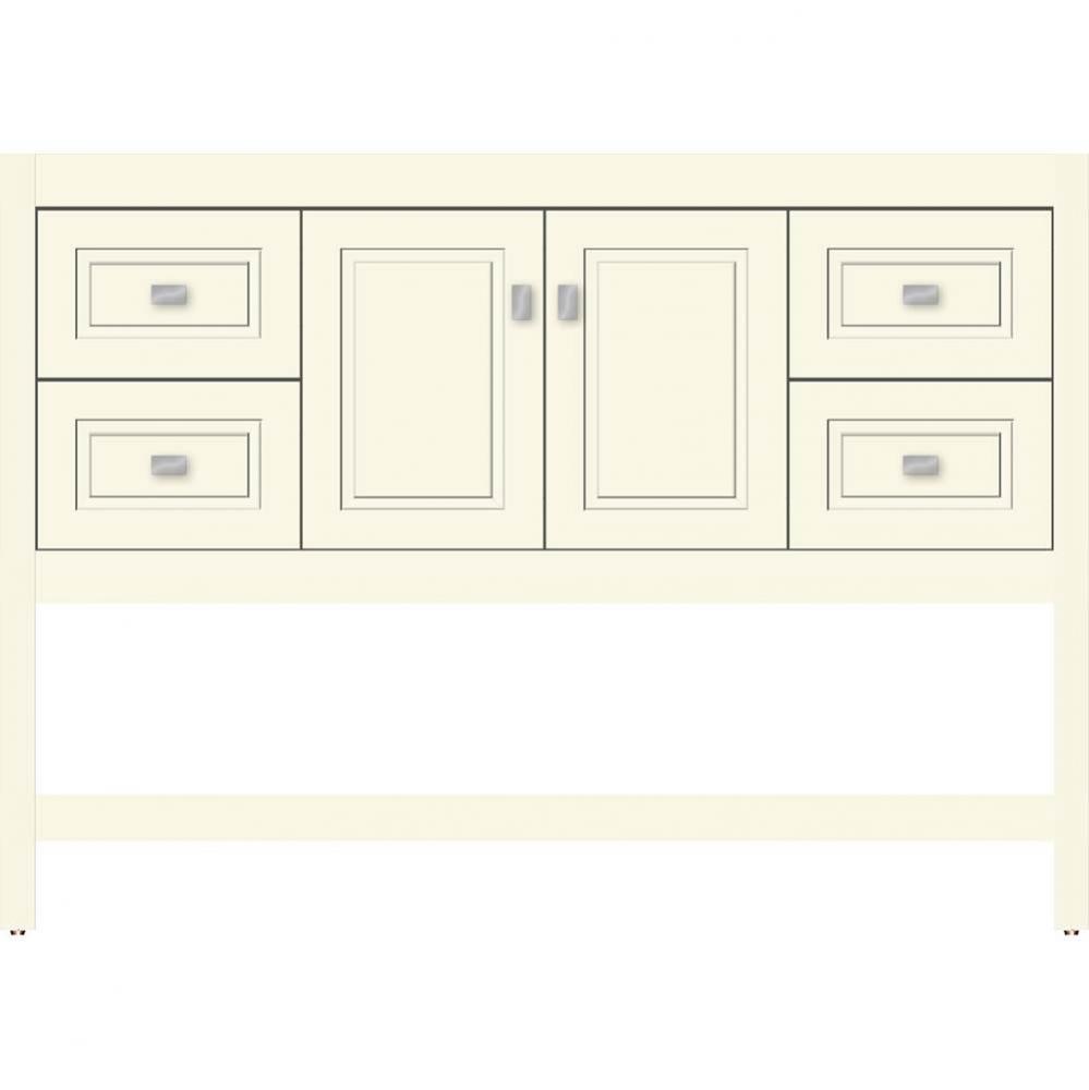 48 X 18.5 X 34.5 Alki Spa Vanity Ogee Miter Sat Biscuit Sb