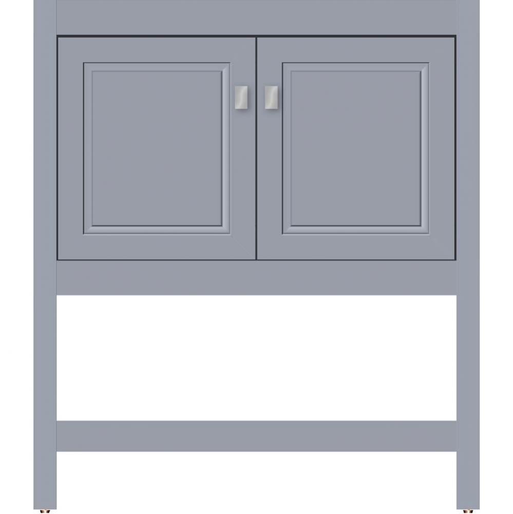 30 X 21 X 34.5 Alki Spa Vanity Ogee Miter Sat Silver Std