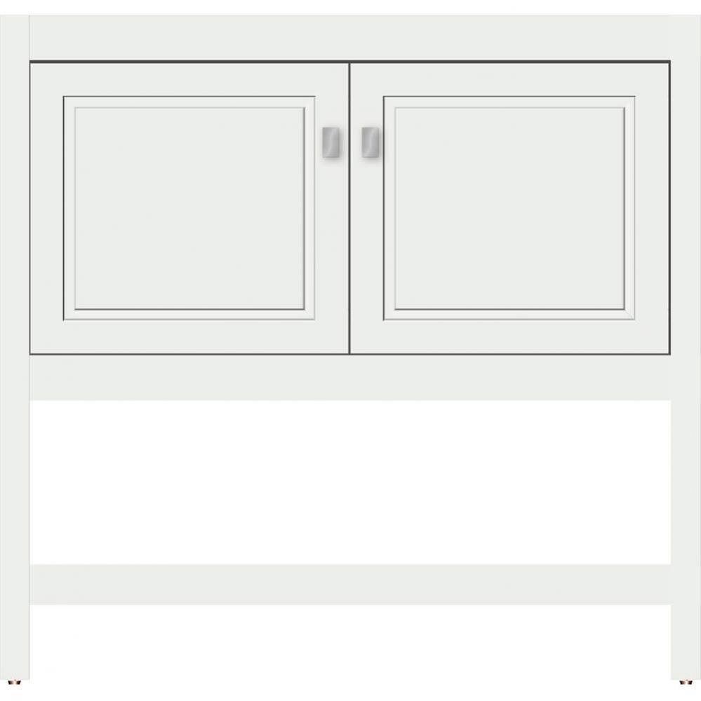 36 X 21 X 34.5 Alki Spa Vanity Ogee Miter Powder Grey Std