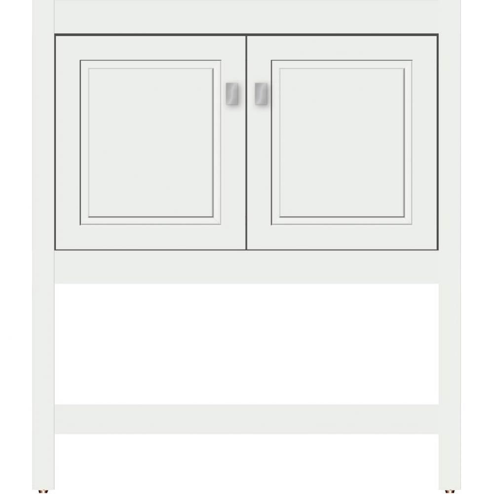 30 X 18.5 X 34.5 Alki Spa Vanity Ogee Miter Powder Grey Std