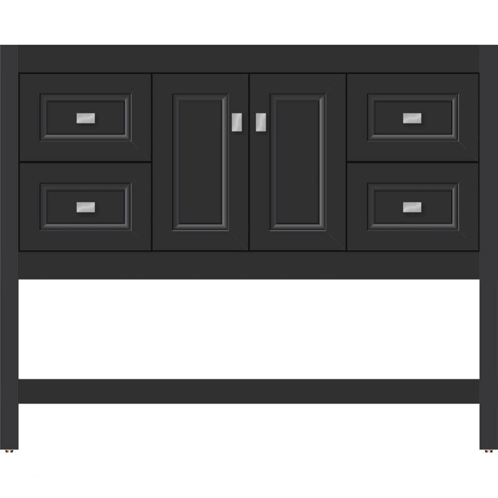 42 X 21 X 34.5 Alki Spa Vanity Ogee Miter Sat Black Sb