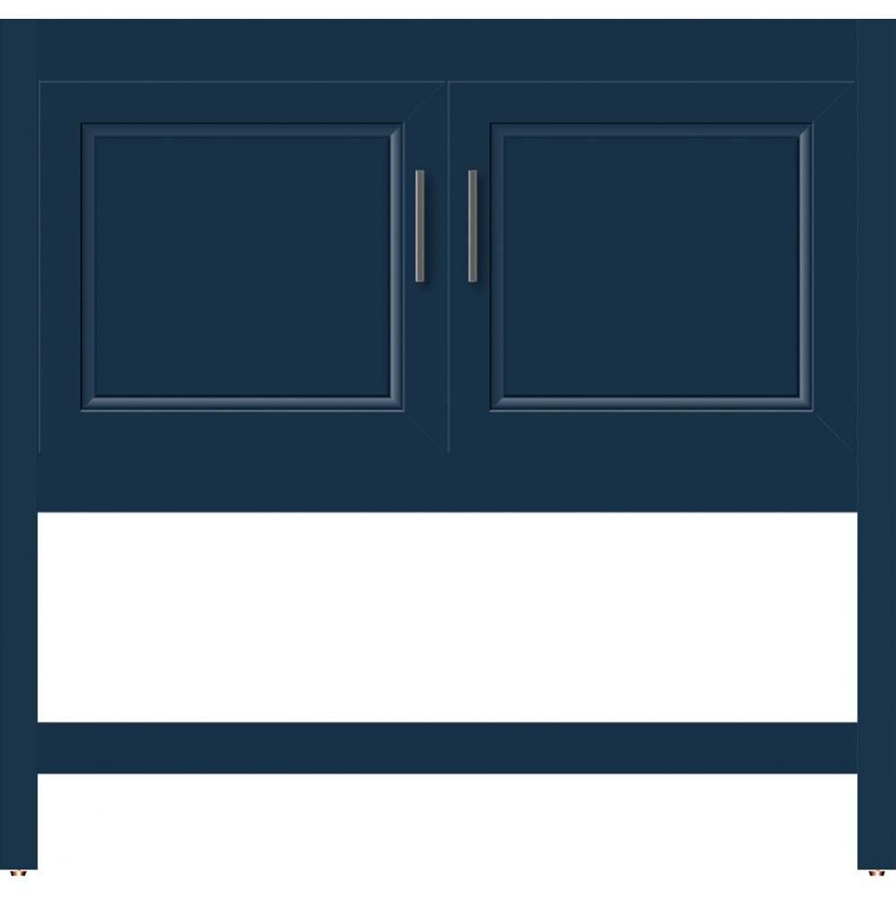36 X 21 X 34.5 Alki Spa Vanity Ogee Miter Lapis Night Std