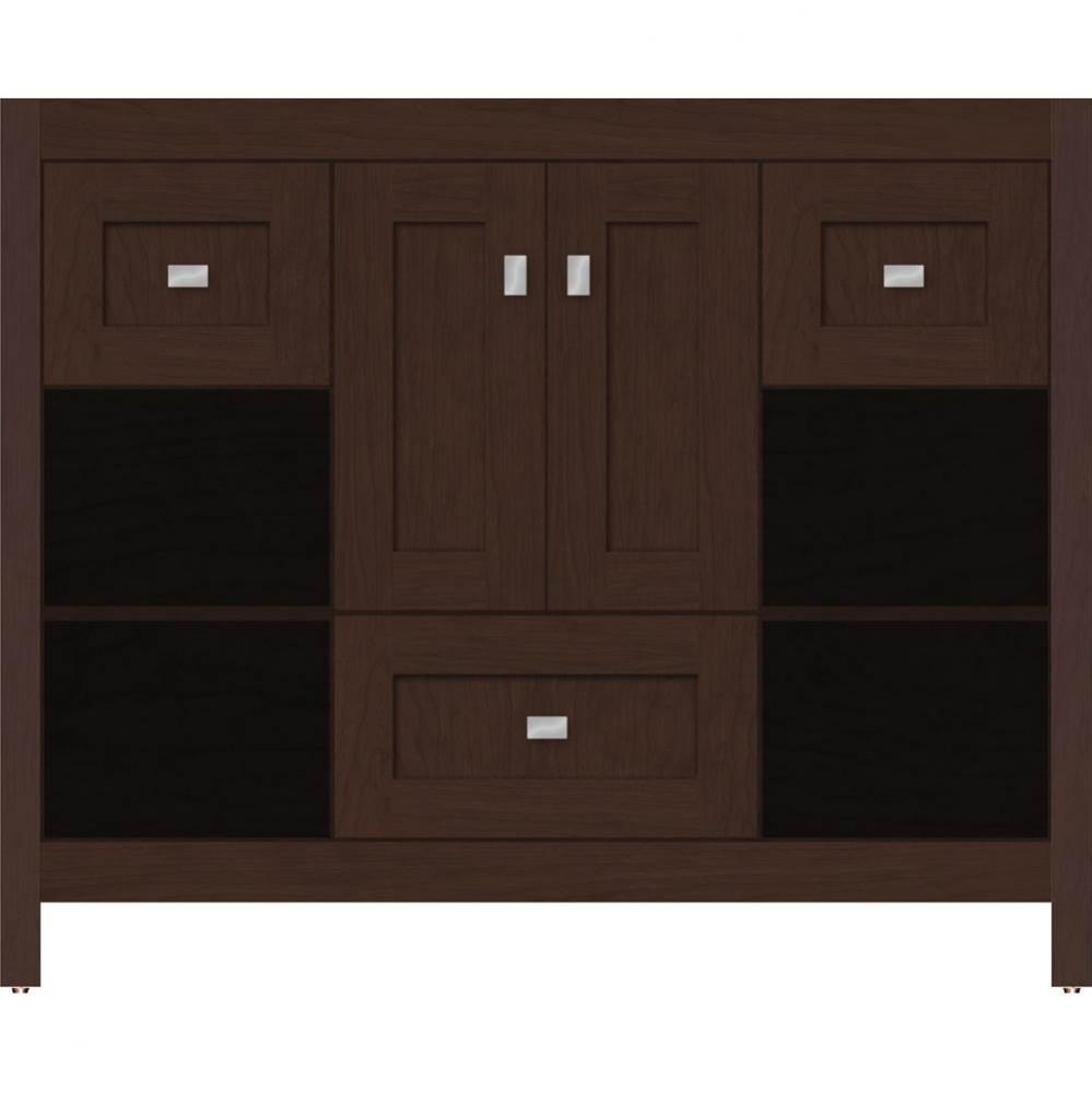 42 X 18.5 X 34.5 Alki Cafe Vanity Shaker Choc Cherry Sb