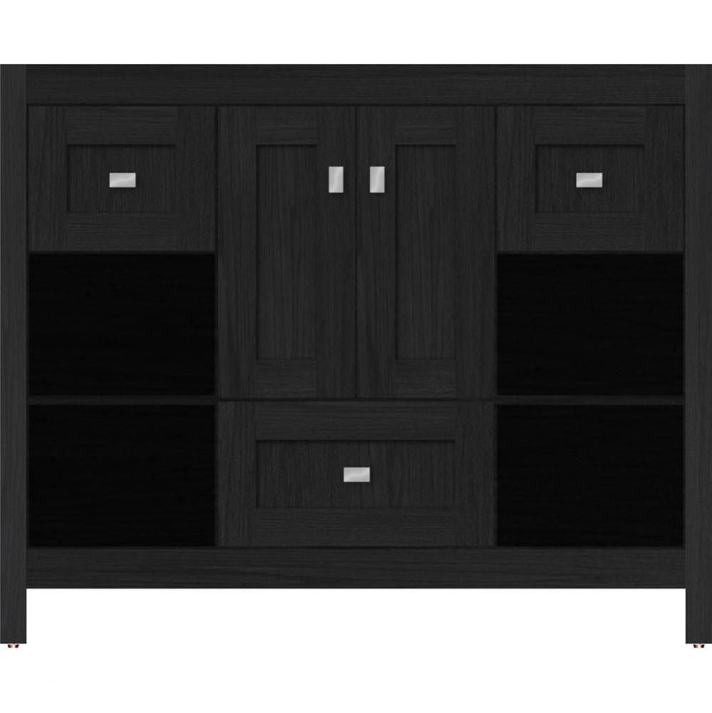 42 X 18.5 X 34.5 Alki Cafe Vanity Shaker Midnight Oak Sb