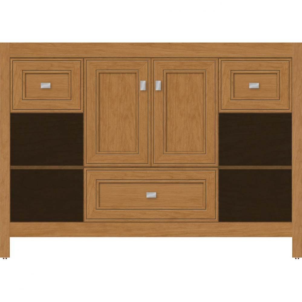 48 X 18.5 X 34.5 Alki Cafe Vanity Deco Miter Nat Cherry Sb