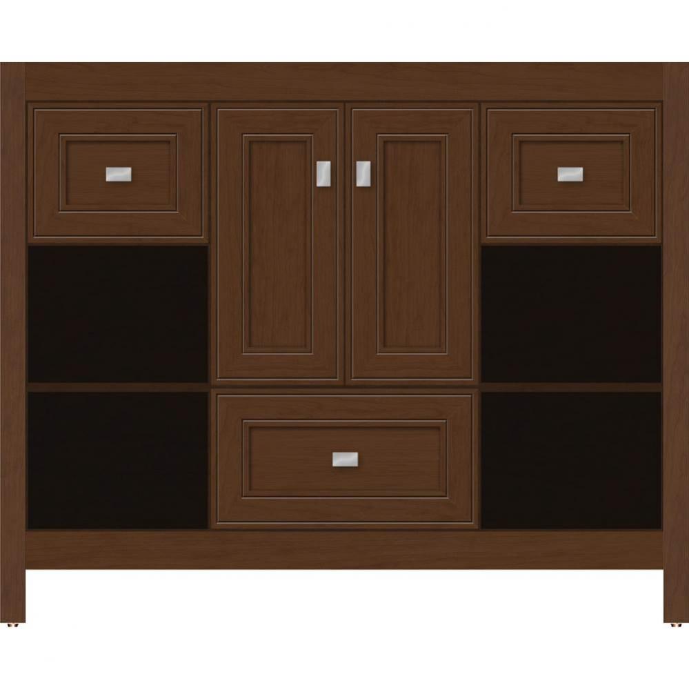 42 X 21 X 34.5 Alki Cafe Vanity Deco Miter Pecan Cherry Sb