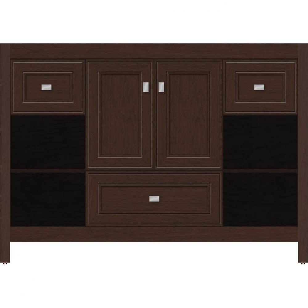 48 X 21 X 34.5 Alki Cafe Vanity Deco Miter Choc Cherry Sb