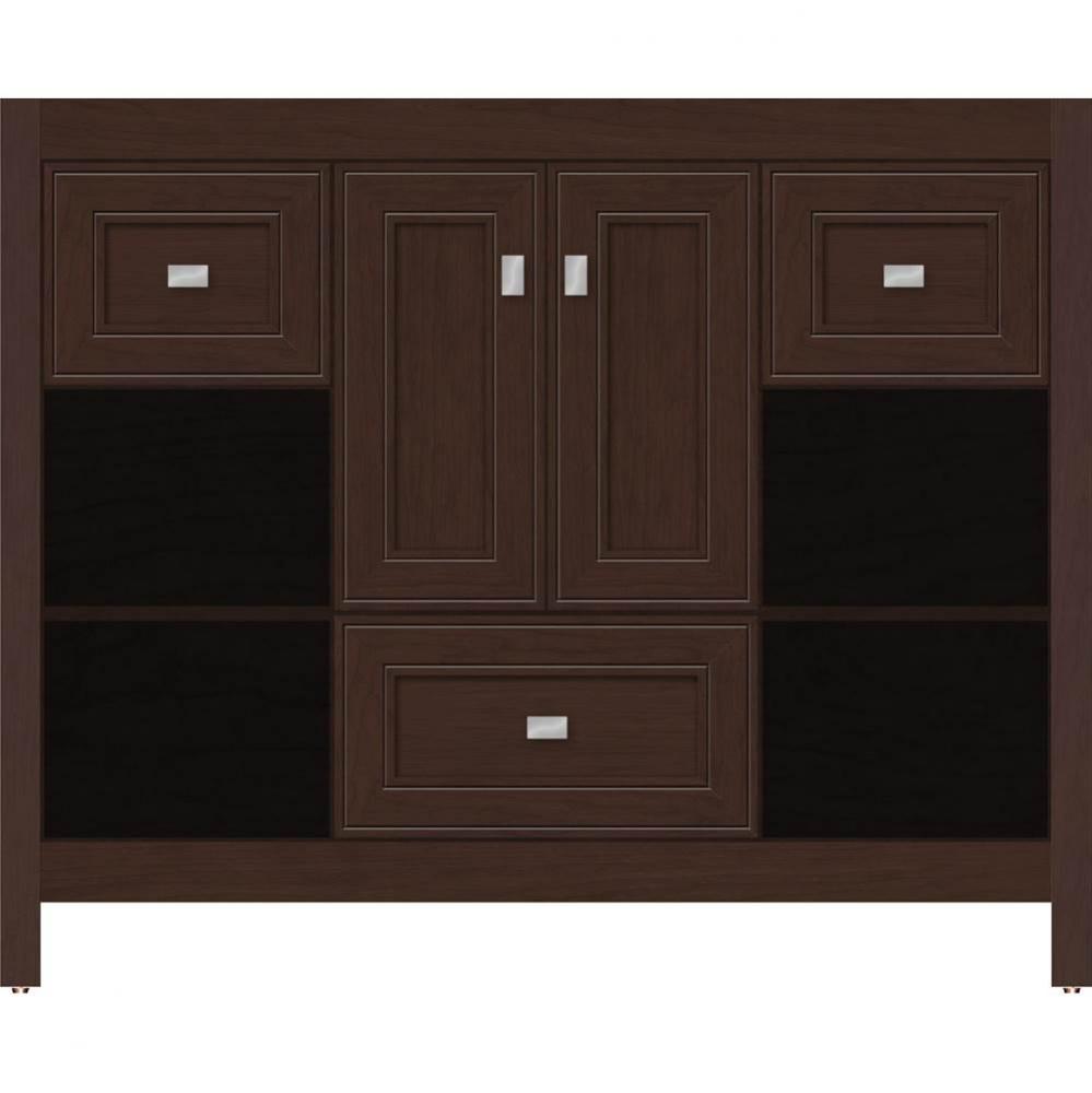 42 X 18.5 X 34.5 Alki Cafe Vanity Deco Miter Choc Cherry Sb