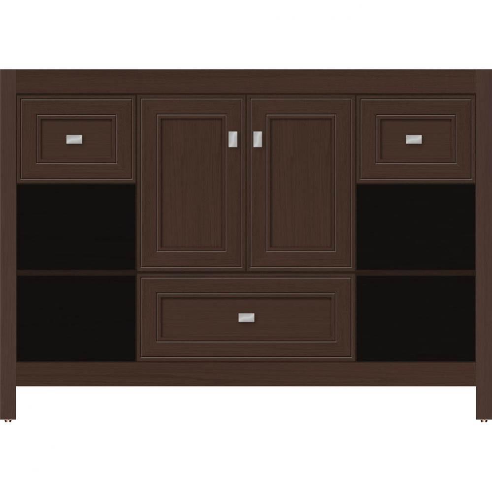 48 X 21 X 34.5 Alki Cafe Vanity Deco Miter Choc Oak Sb