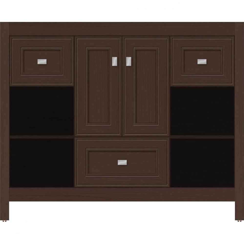 42 X 21 X 34.5 Alki Cafe Vanity Deco Miter Choc Oak Sb