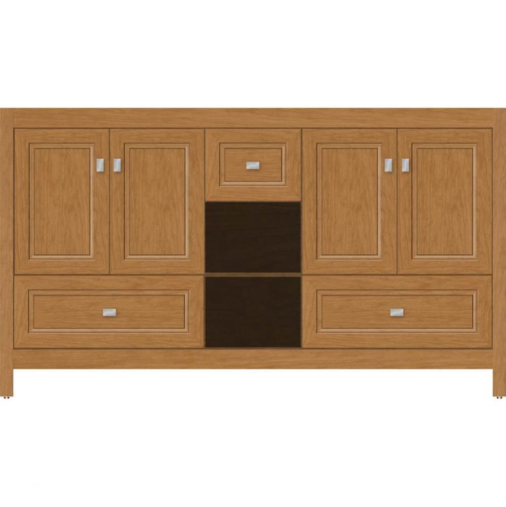 60 X 21 X 34.5 Alki Cafe Vanity Ogee Miter Nat Cherry Db