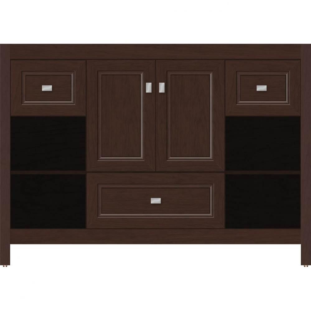 48 X 21 X 34.5 Alki Cafe Vanity Ogee Miter Choc Cherry Sb