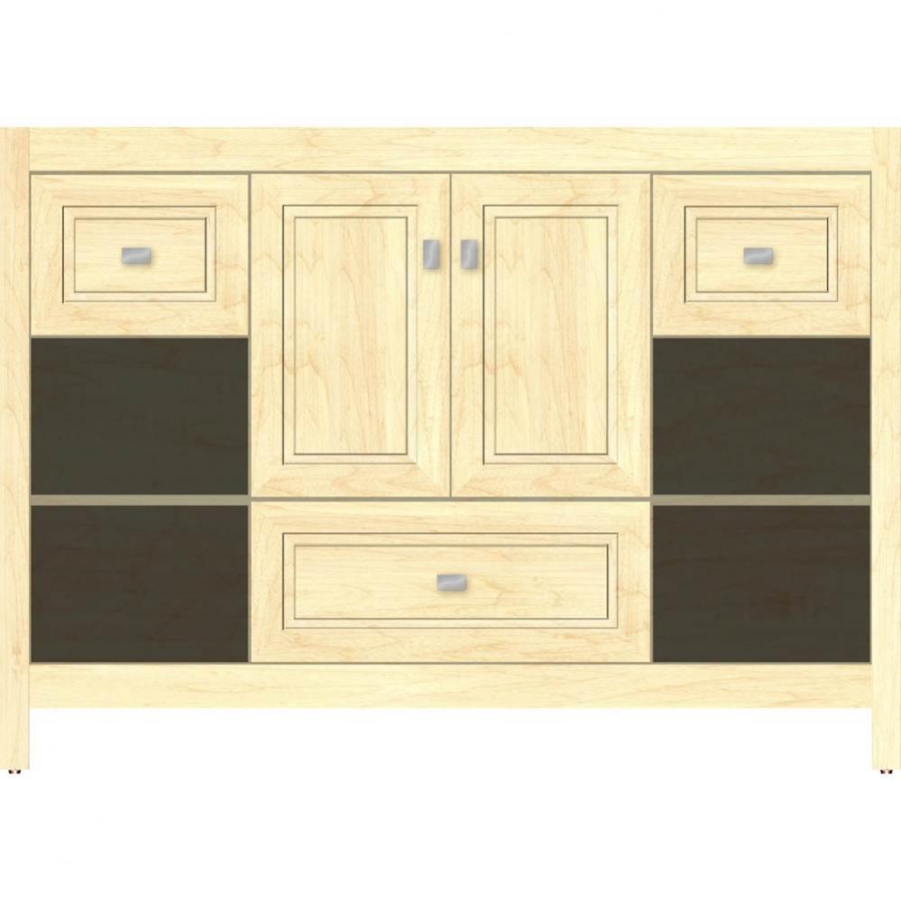 48 X 21 X 34.5 Alki Cafe Vanity Ogee Miter Nat Maple Sb