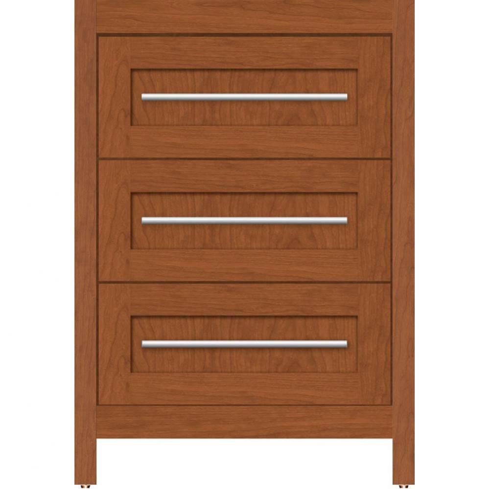 24 X 21 X 34.5 Belltown Vanity Shaker Cinn Cherry 3 Drw