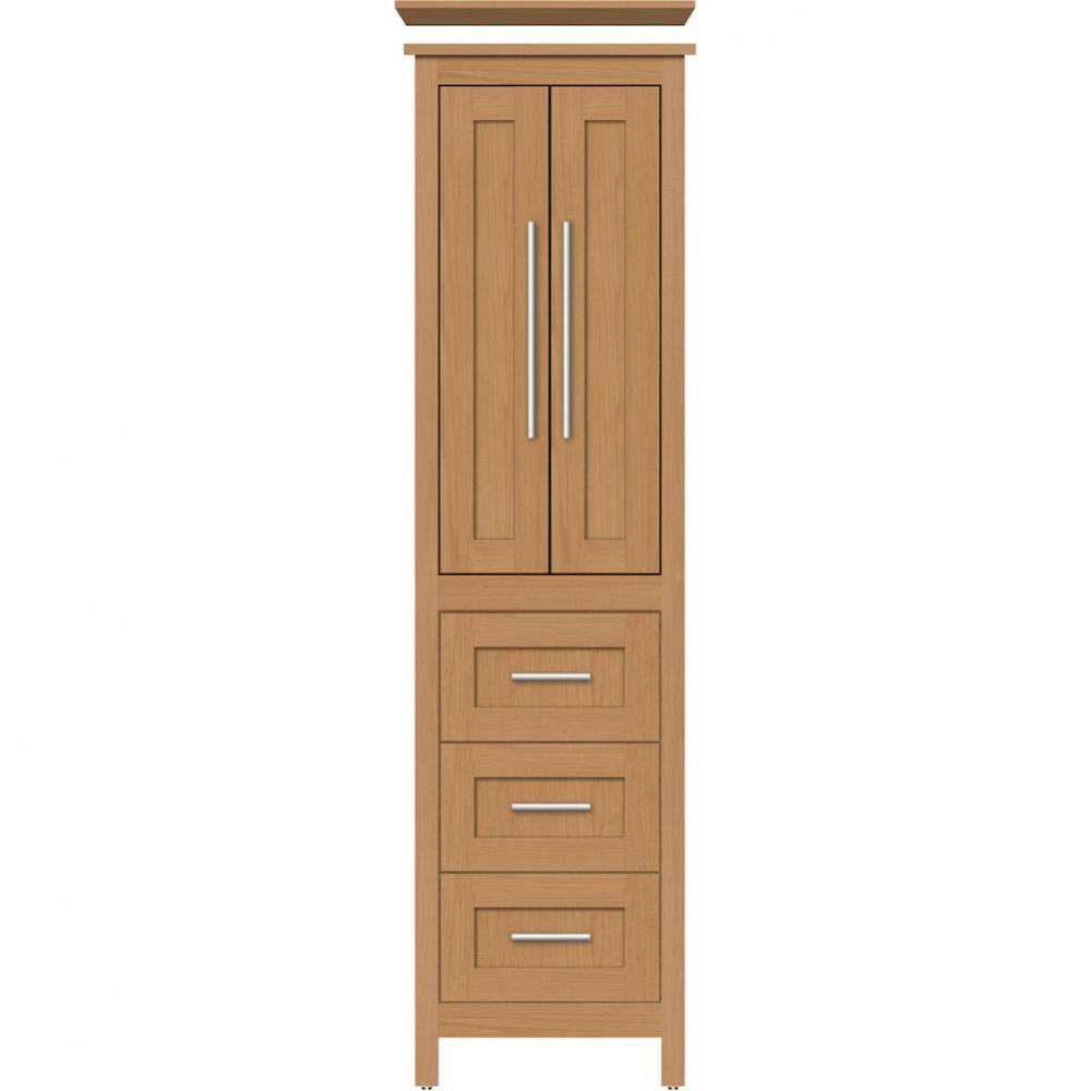 19.5 X 18.5 X 70 Belltown Linen Shaker Nat Oak