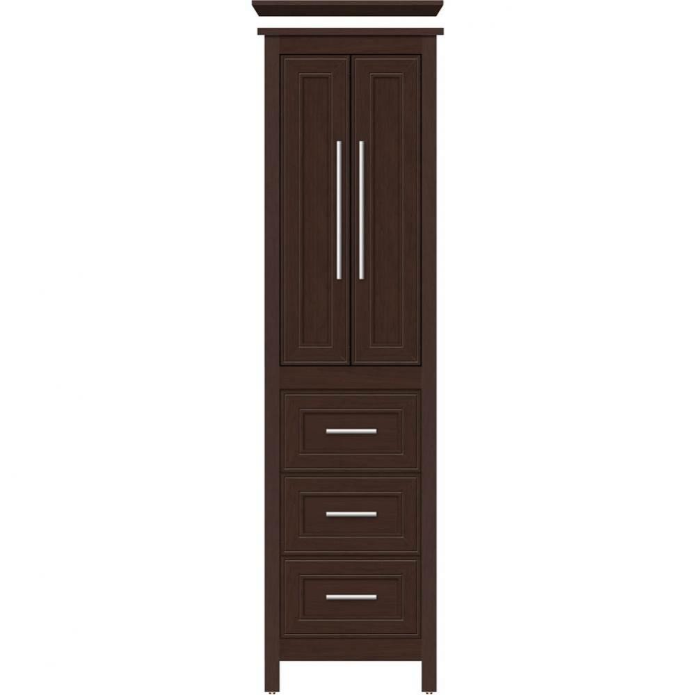 19.5 X 18.5 X 70 Belltown Linen Deco Miter Choc Cherry