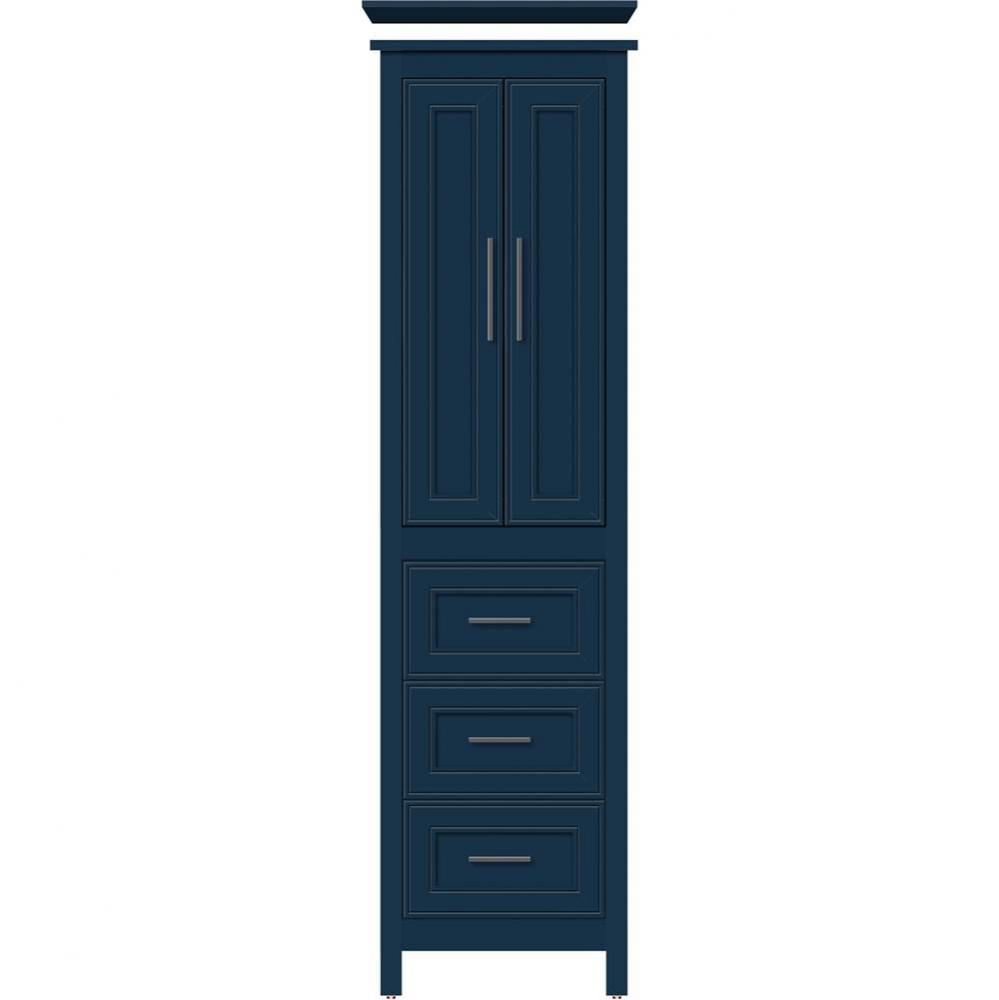 19.5 X 21 X 70 Belltown Linen Deco Miter Lapis Night