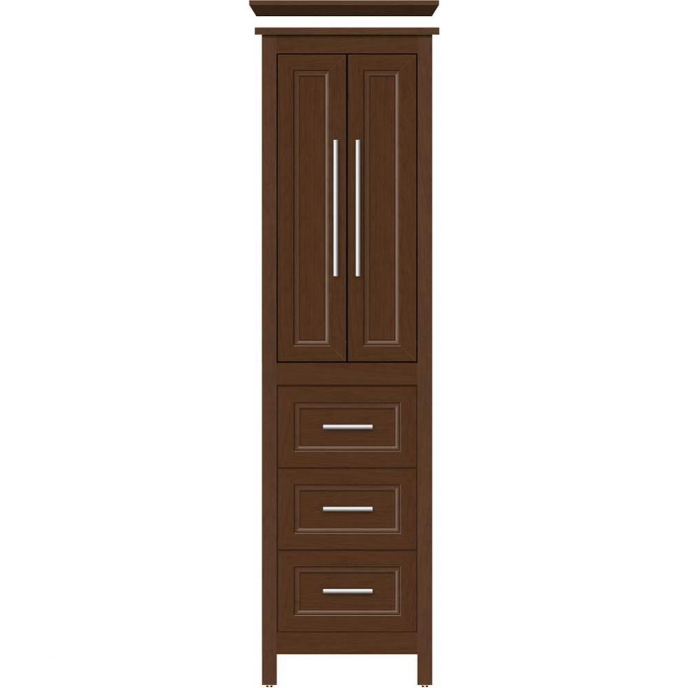 19.5 X 18.5 X 70 Belltown Linen Ogee Miter Pecan Cherry