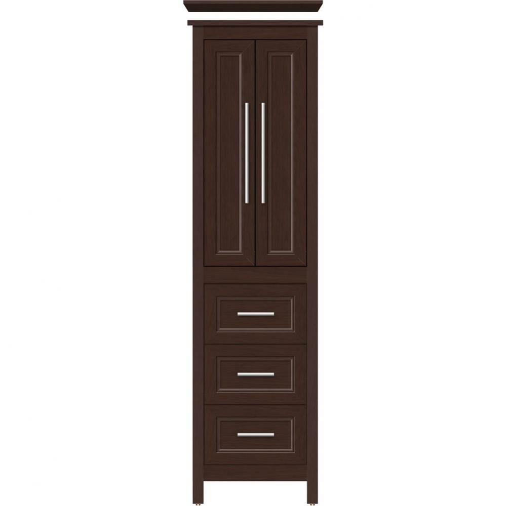 19.5 X 18.5 X 70 Belltown Linen Ogee Miter Choc Cherry