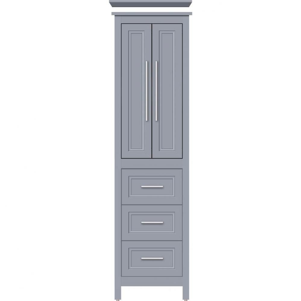 19.5 X 21 X 70 Belltown Linen Ogee Miter Sat Silver