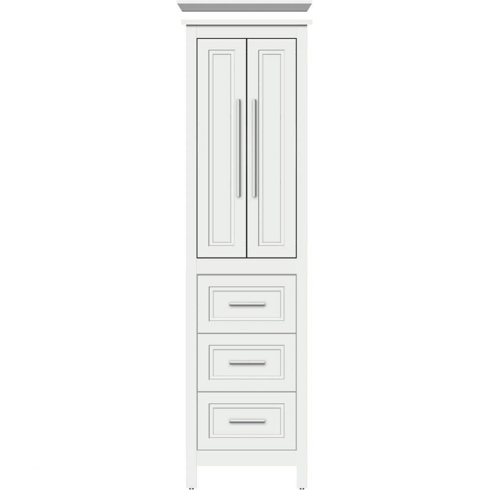 19.5 X 18.5 X 70 Belltown Linen Ogee Miter Powder Grey