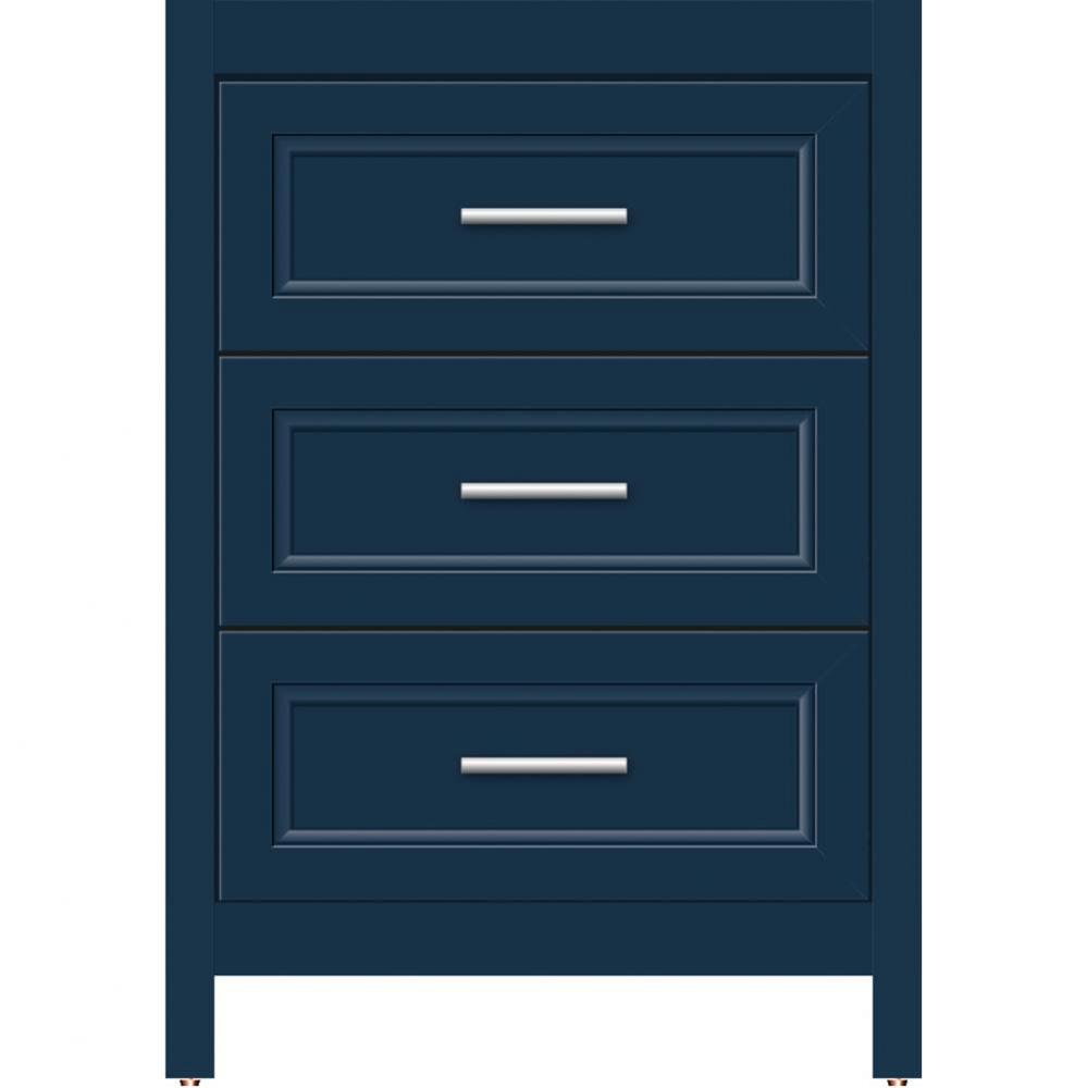 24 X 18.5 X 34.5 Belltown Vanity Ogee Miter Lapis Night 3 Drw