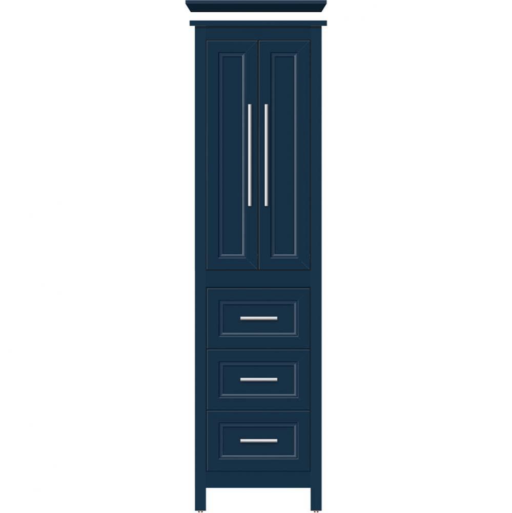 19.5 X 21 X 70 Belltown Linen Ogee Miter Lapis Night