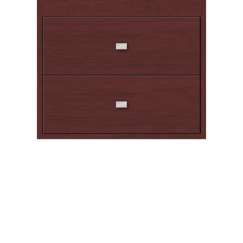 24 X 21 X 19.75 Sodo Inset Wall Mount Drw Bank Slab Dk Cherry