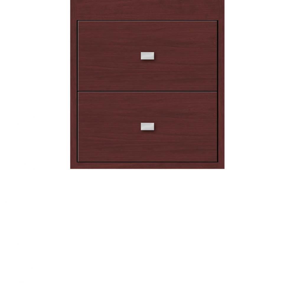 18 X 21 X 19.75 Sodo Inset Wall Mount Drw Bank Slab Dk Cherry