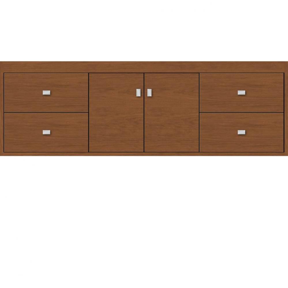 60 X 21 X 19.75 Sodo Inset Wall Mount Vanity Slab Cinn Cherry Sb