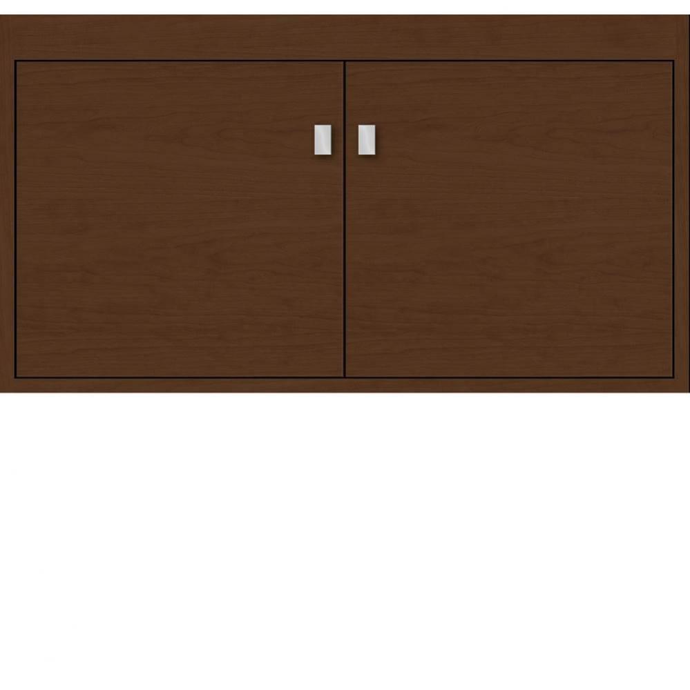 36 X 21 X 19.75 Sodo Inset Wall Mount Vanity Slab Pecan Cherry Std