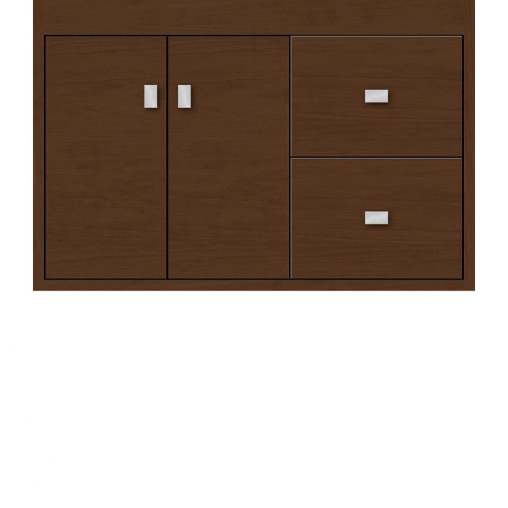 30 X 18.5 X 19.75 Sodo Inset Wall Mount Vanity Slab Pecan Cherry Rh