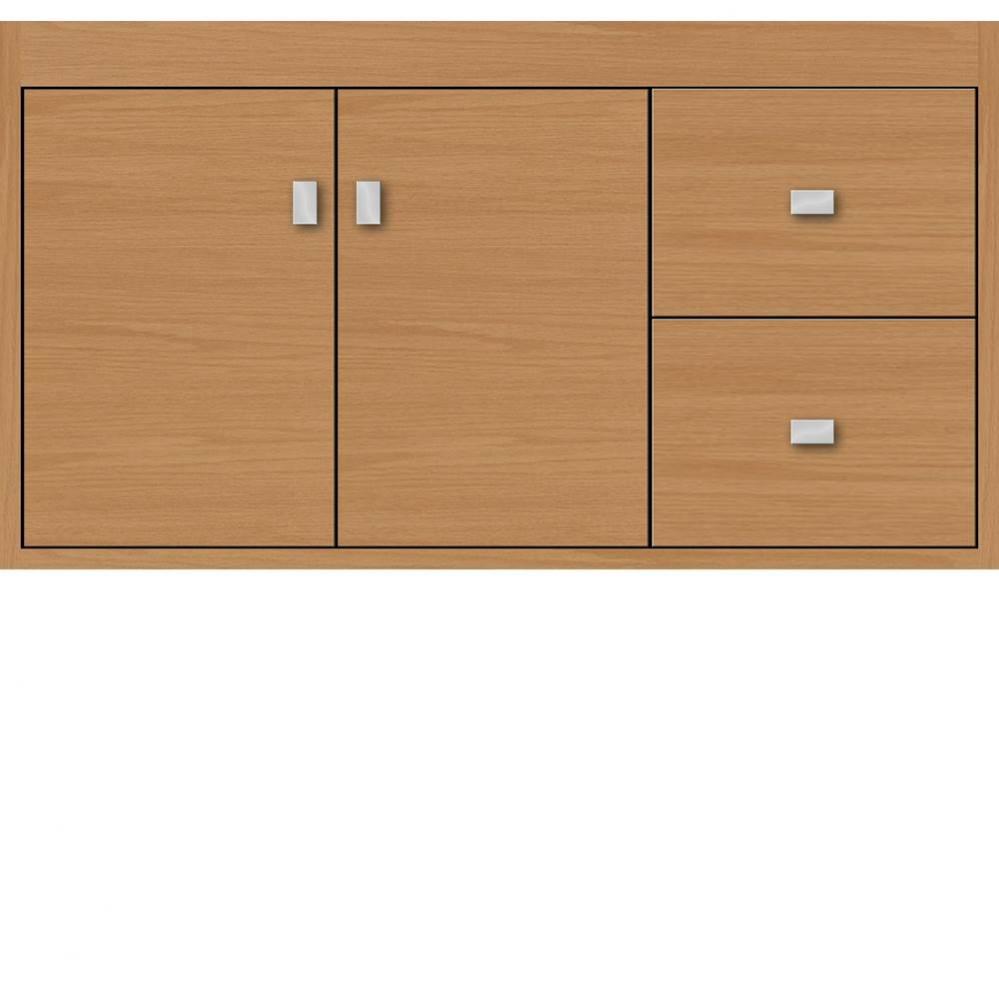 36 X 18.5 X 19.75 Sodo Inset Wall Mount Vanity Slab Nat Oak Rh