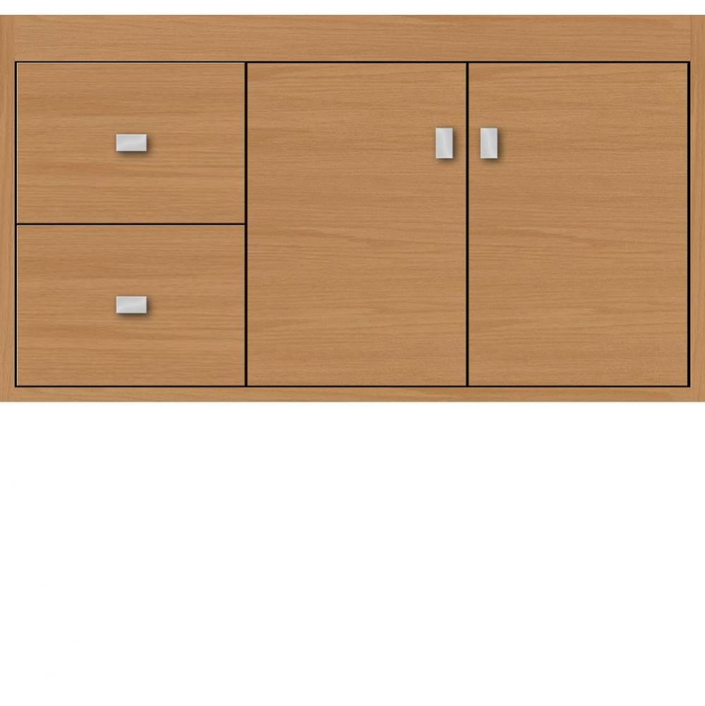 36 X 21 X 19.75 Sodo Inset Wall Mount Vanity Slab Nat Oak Lh