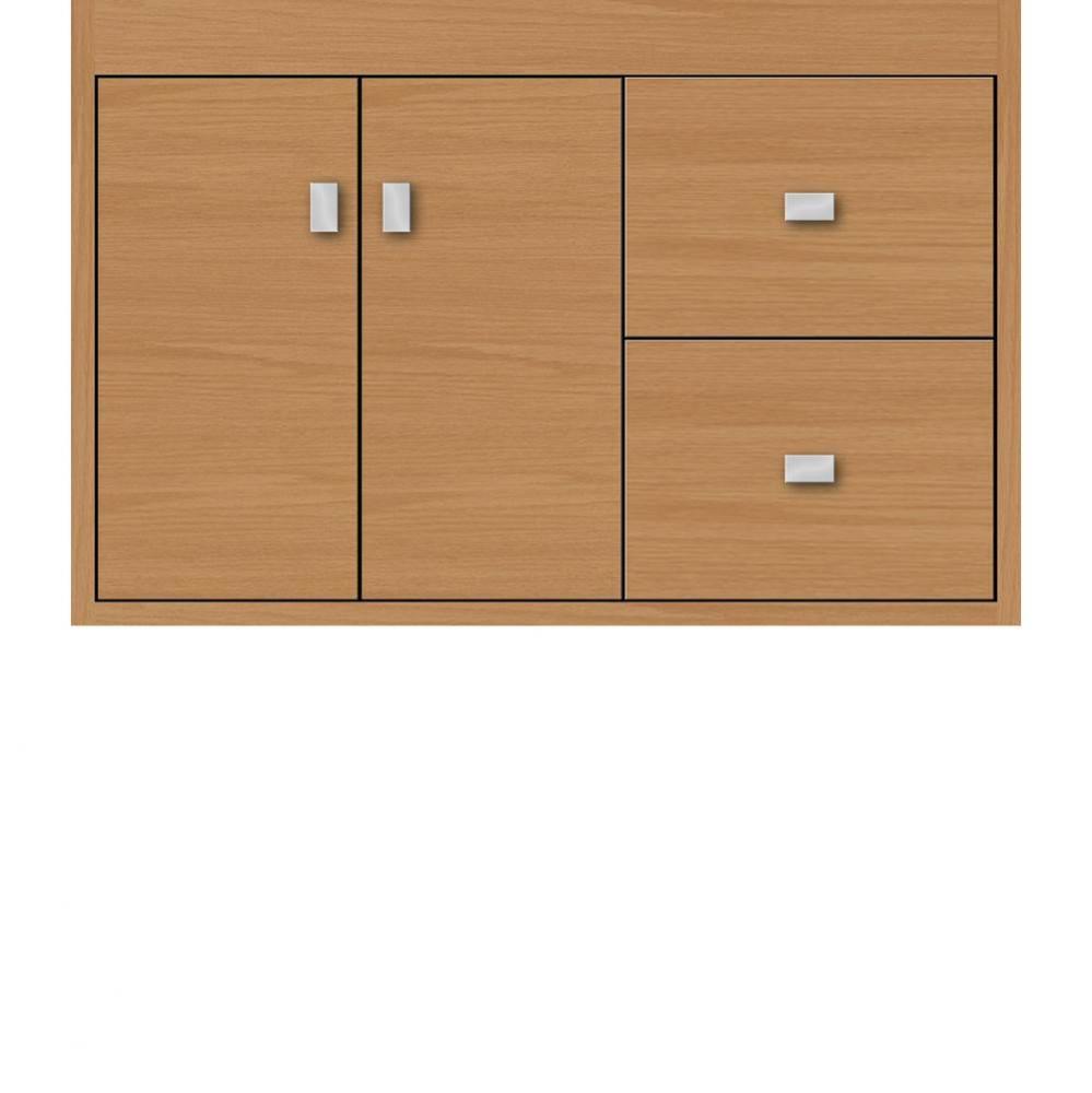 30 X 21 X 19.75 Sodo Inset Wall Mount Vanity Slab Nat Oak Rh