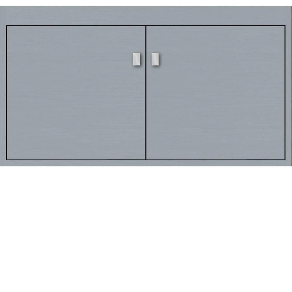 36 X 21 X 19.75 Sodo Inset Wall Mount Vanity Slab Silver Oak Std