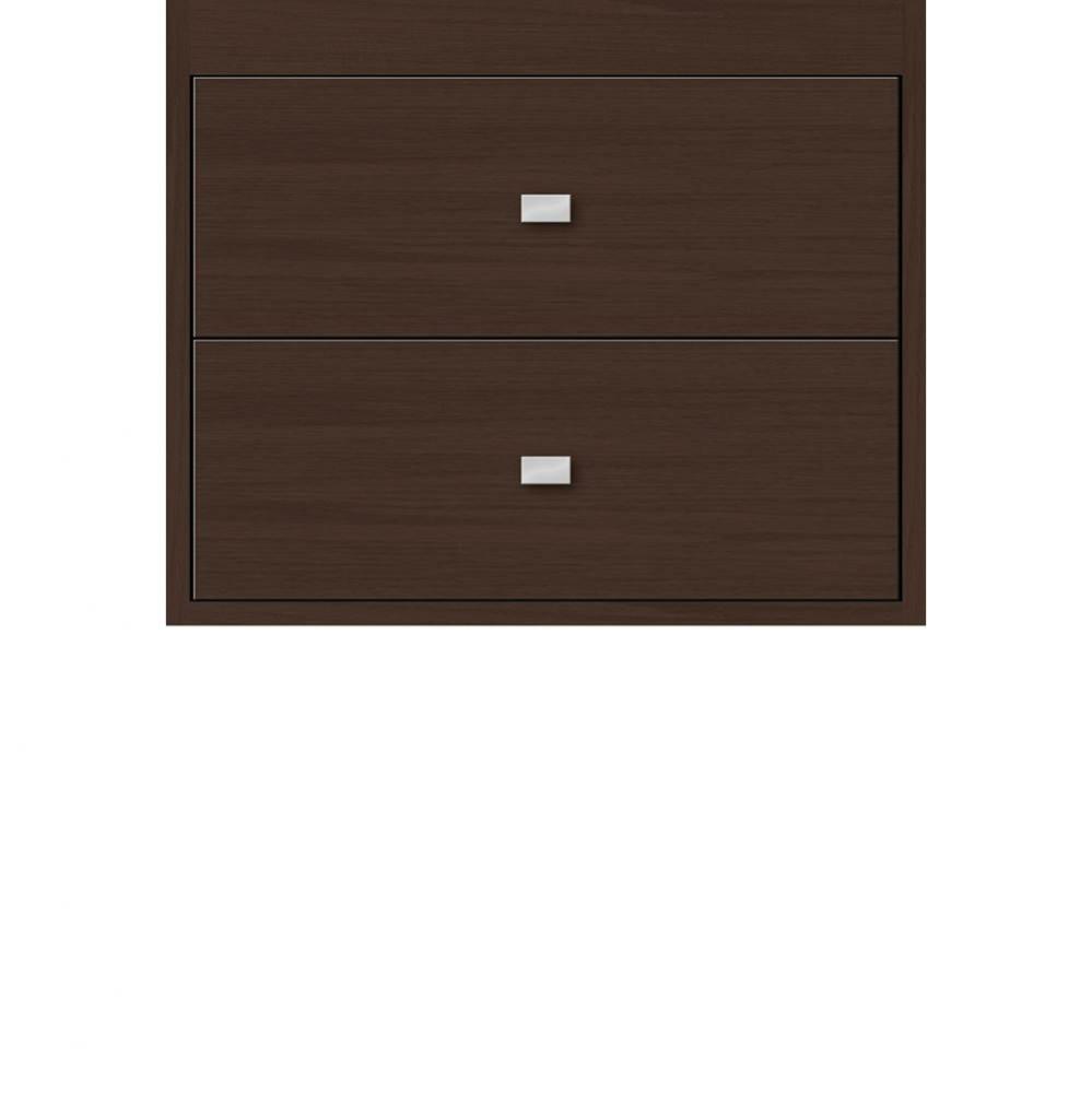 24 X 21 X 19.75 Sodo Inset Wall Mount Drw Bank Slab Choc Oak