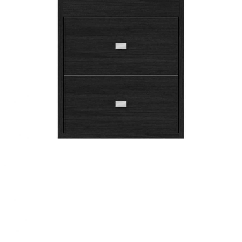 18 X 21 X 19.75 Sodo Inset Wall Mount Drw Bank Slab Midnight Oak