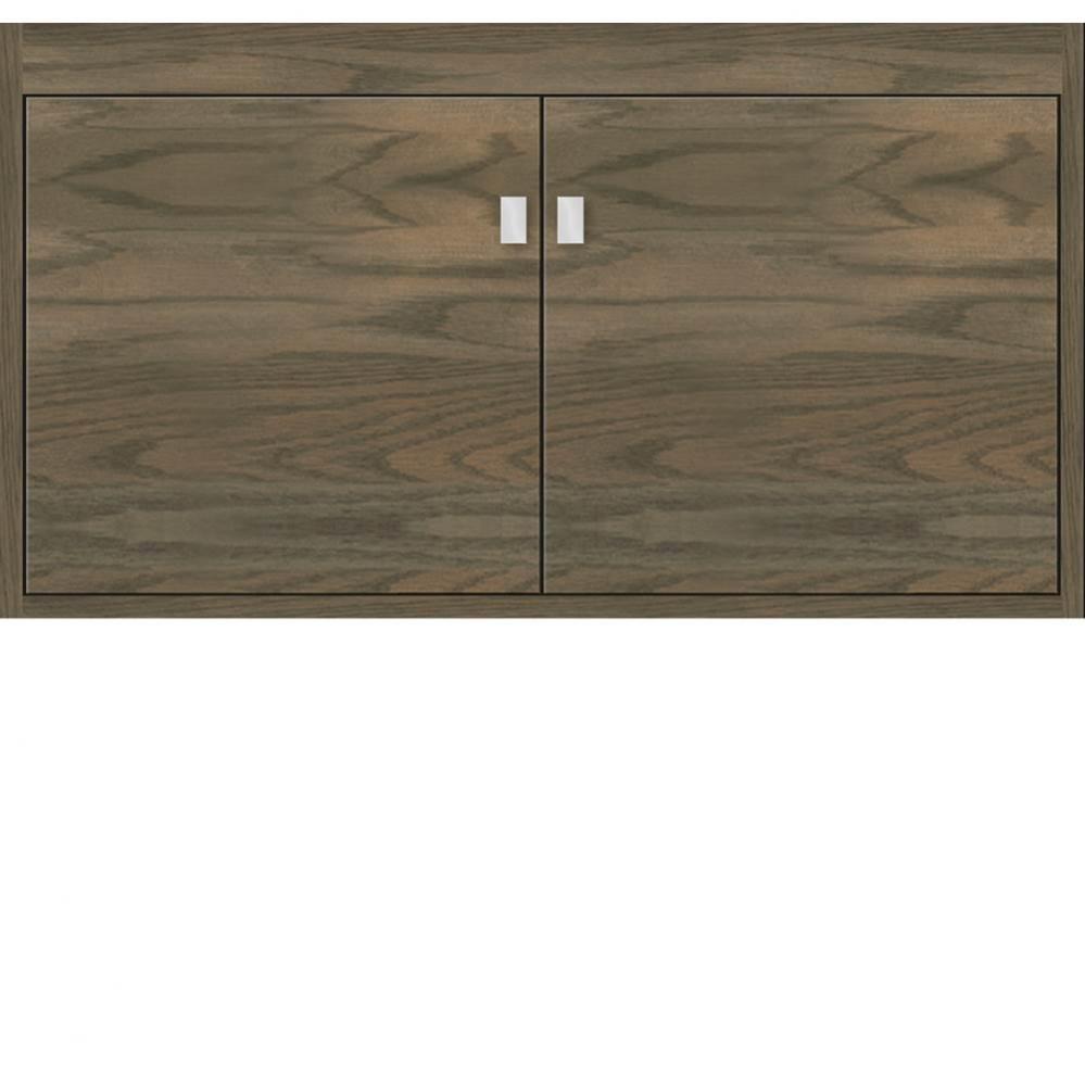 36 X 18.5 X 19.75 Sodo Inset Wall Mount Vanity Slab Dusky Oak Std