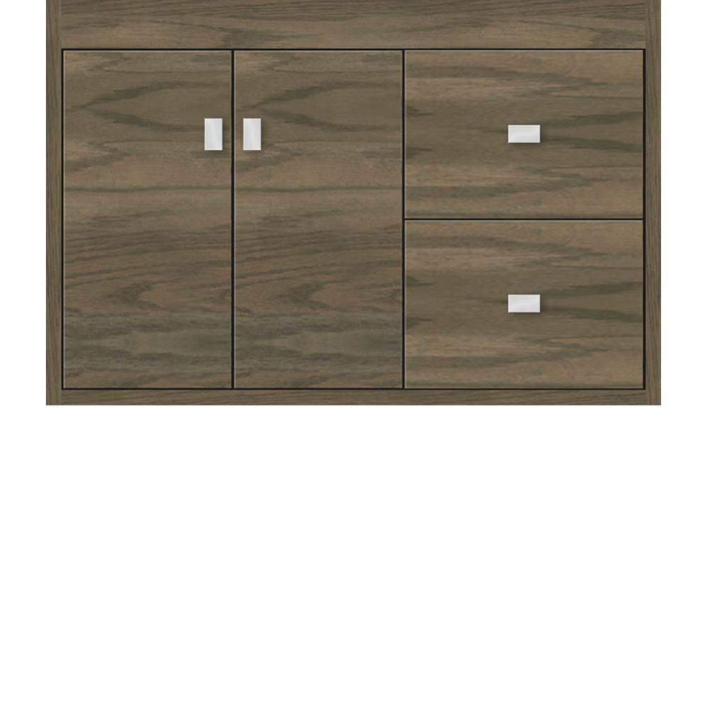 30 X 18.5 X 19.75 Sodo Inset Wall Mount Vanity Slab Dusky Oak Rh